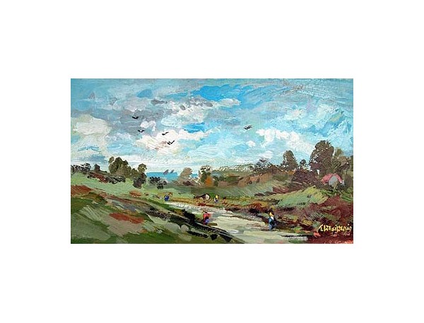 Techniques to paint oil landscape